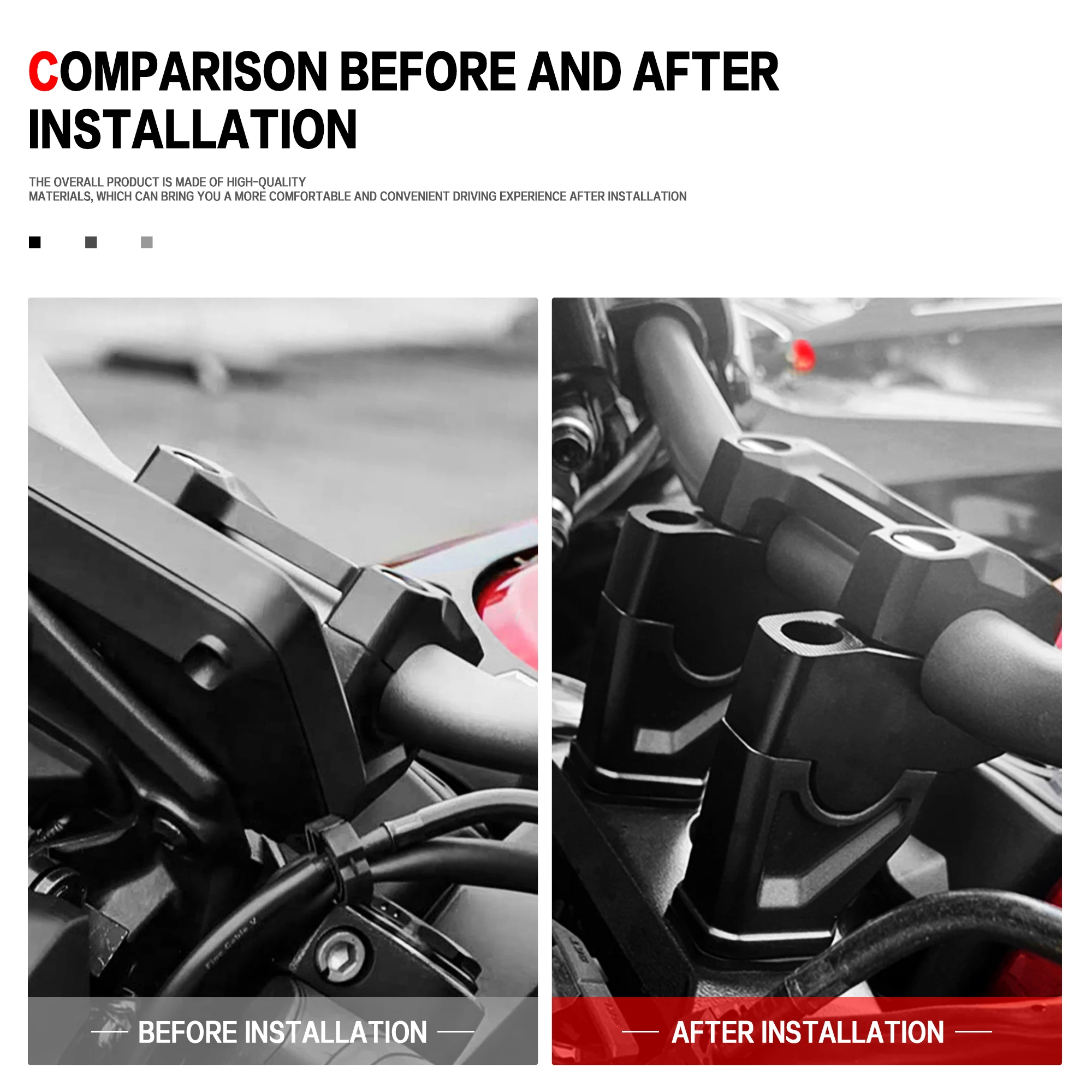 لهوندا CB650R 2019-2023 CB1000R تمديد محول دراجة نارية CB 650 R CB 1000 R cb650r المقود الناهض بار جبل مقبض المشبك