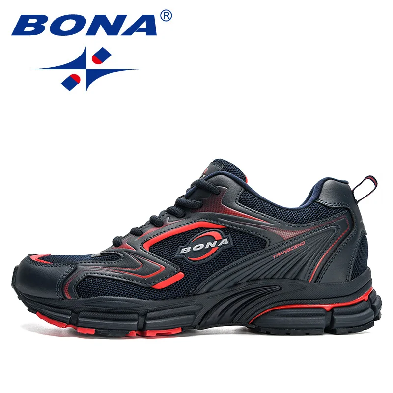 BONA 2023 New Men Casual Sneakers High Quality Light Breathable Sport Designers Athletic Shoe Man Footwear Popular Running Shoes