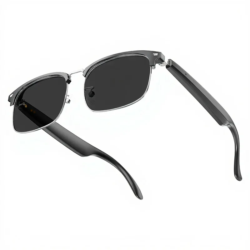 AI Smart Glasses Bluetooth Call Video Music Player Headset Support Multiple Languages Translation Color Changing Lenses