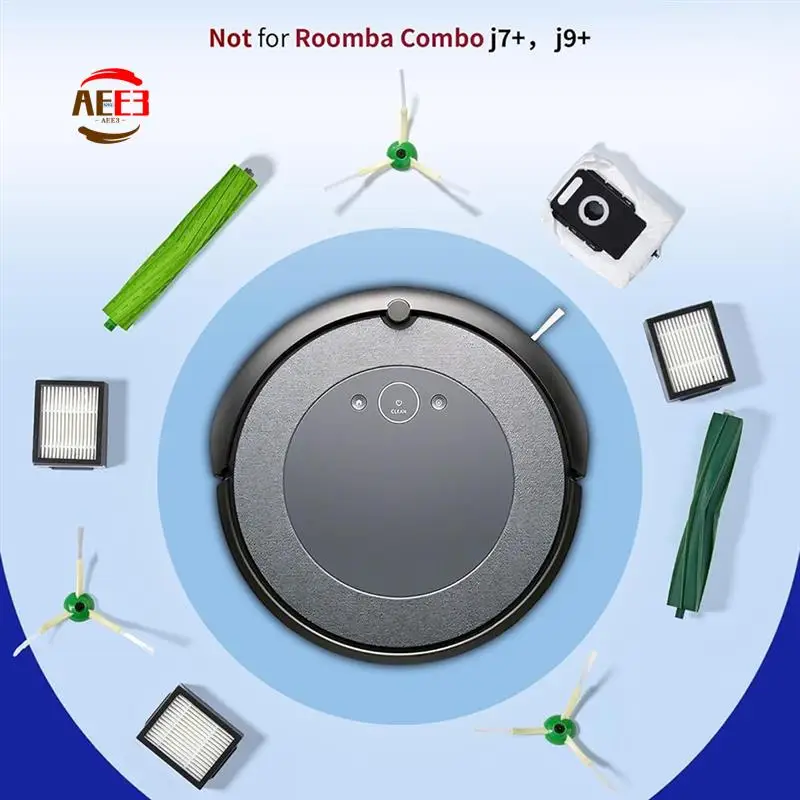 

AEE3-подходит для Irobot Roomba, аксессуары для подметальных роботов I7 + E5 E6 J7, сменные аксессуары для подметальных роботов