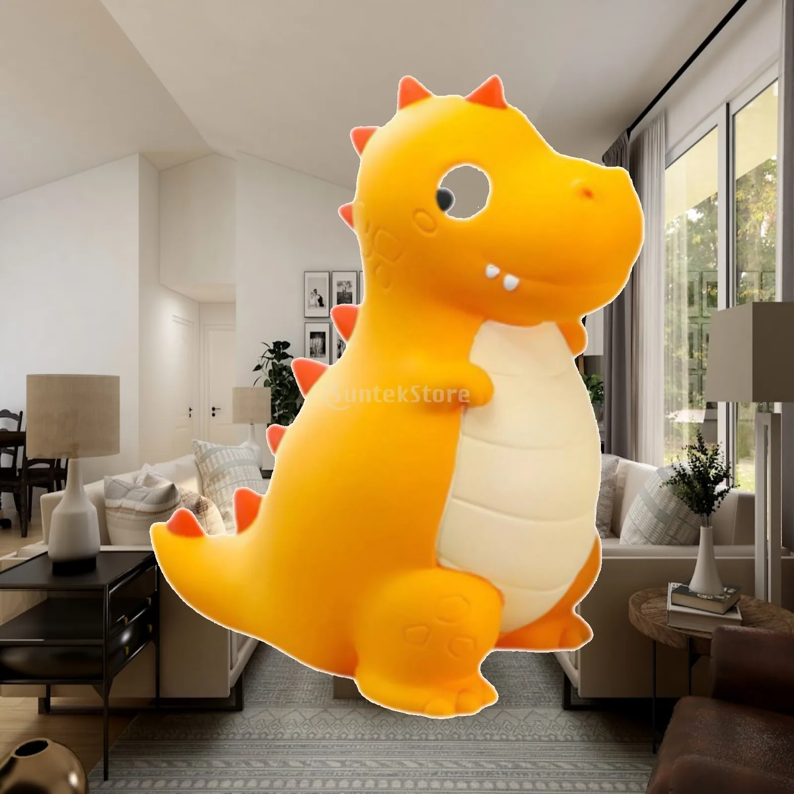Dinosaur Piggy Bank Table Centerpiece Container Organizer Box Saving Box for Boys Girls Living Room Home Baby Shower Desktop