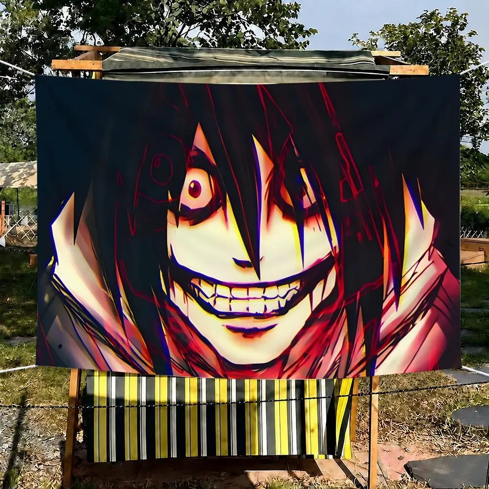 Jeff The Killer Tapestry Banner For College Dorm Bedroom Outdoor Living Room Wall Art Decor Party