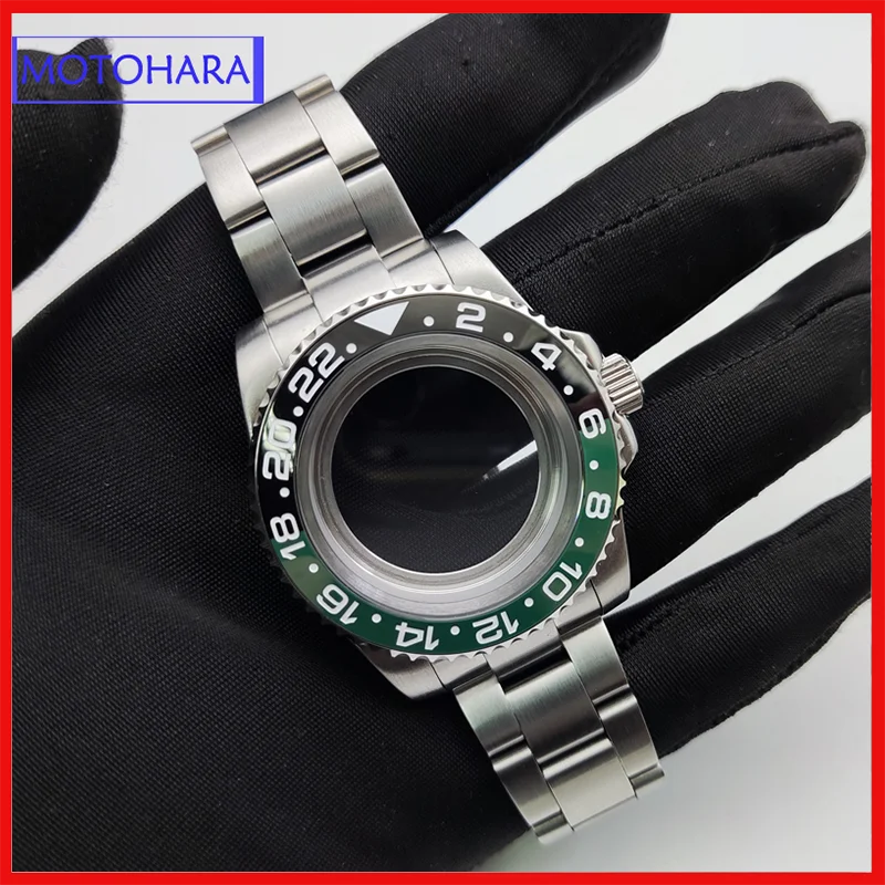 Mechanical men's Watch Shell NH35 NH36 Movement Transparent Back Steel Belt Accessory is Applicable to 28.5mm Panel Sapphire