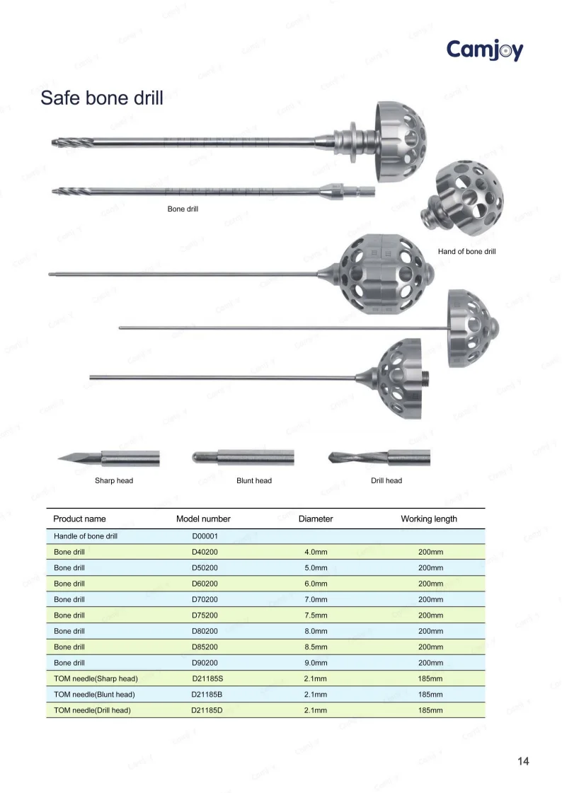 2026 New Camjoy . Endoscope Camera Safe Bone . & Visual Reamer Kit For Spinal Disc And Endoplate Surgery