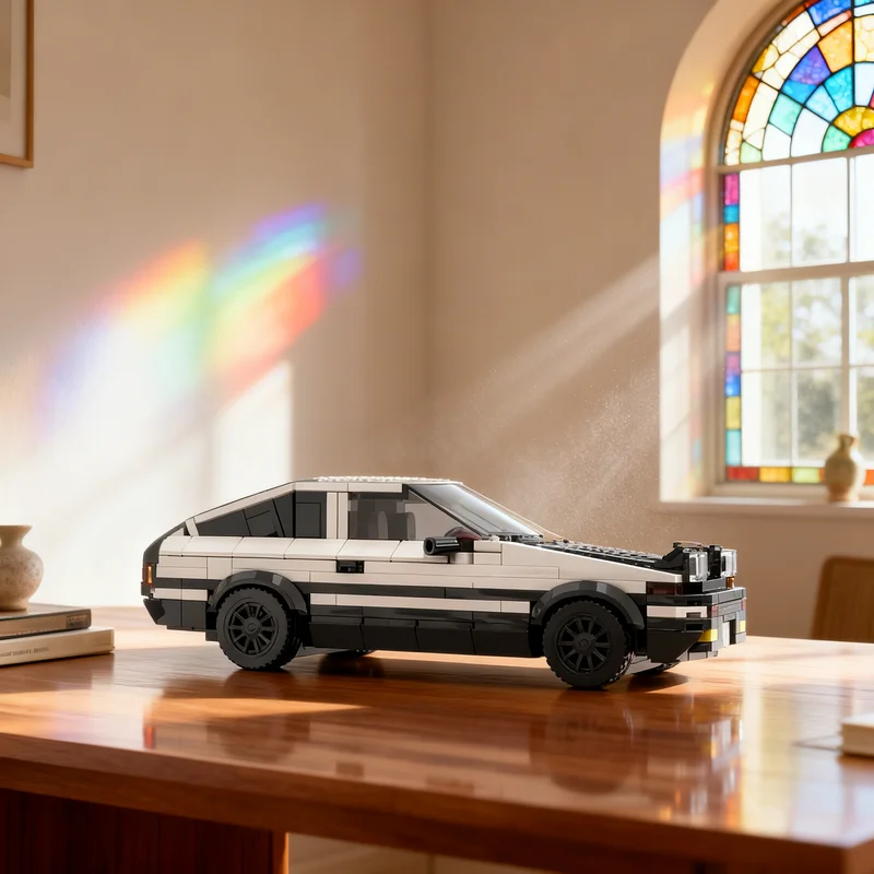 

401 деталь MOC-конструктора Toyota AE86 Sprinter Trueno City Champions (Initial D), креативный подарок для самостоятельной сборки и декора