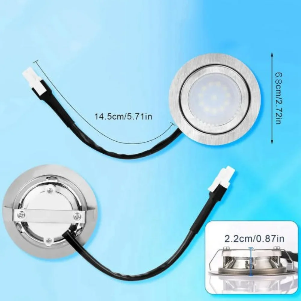LED Integrated Stove Light: 12V Common Round Lamp For Bright Kitchen Range Hood Bulb Hole Closet Stove LED Light