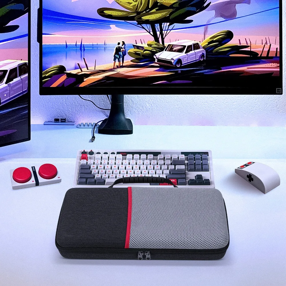 Retro Style Keyboard Protection Storage Bag Suitable for Cyber 01 8BitDo