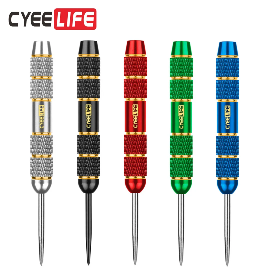 CyeeLife 3Pcs 22g High-quality Darts Needle Standard Dart Accessories Nickel Plated Silver Dart Barrel 4.5mm Thread diameter