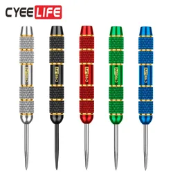 CyeeLife-barril de dardo de prata banhado a níquel, agulha, acessórios de dardo padrão, alta qualidade, diâmetro da rosca de 4,5 mm, 22G, 3 peças