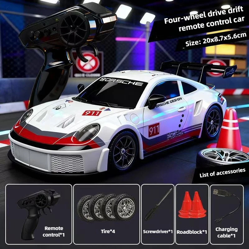 

Cool Stuff Toy Car Funny Gift-Hot 1:24 High-speed 4WD Rc Drift Car,Remote Control Car Model,Kawaii Sticker Rc Cars,Toys for Kids