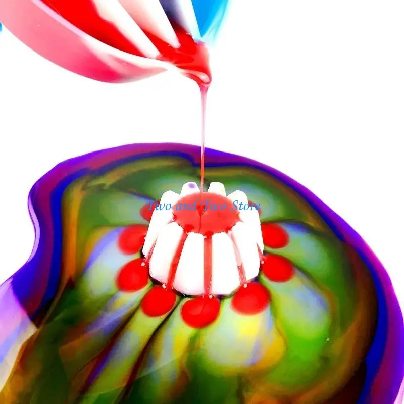 

HX6F Paint Pouring Acrylic Pouring Flower Strainers Fluid Pour DIY Resin Molds