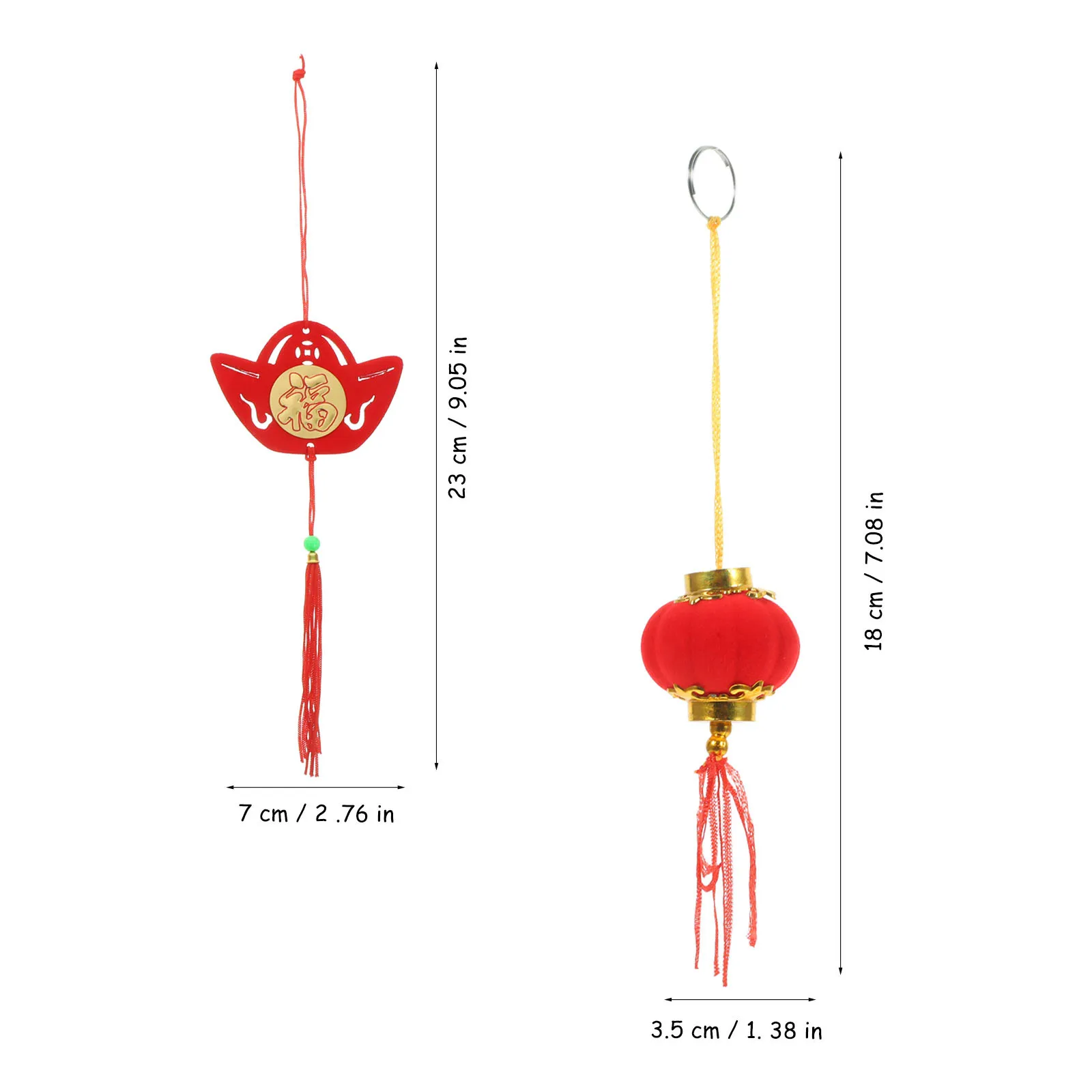 1 مجموعة السنة الصينية الجديدة بونساي قلادة التقليدية ديكور معلق مهرجان الربيع داخلي في الهواء الطلق لوازم المهرجان