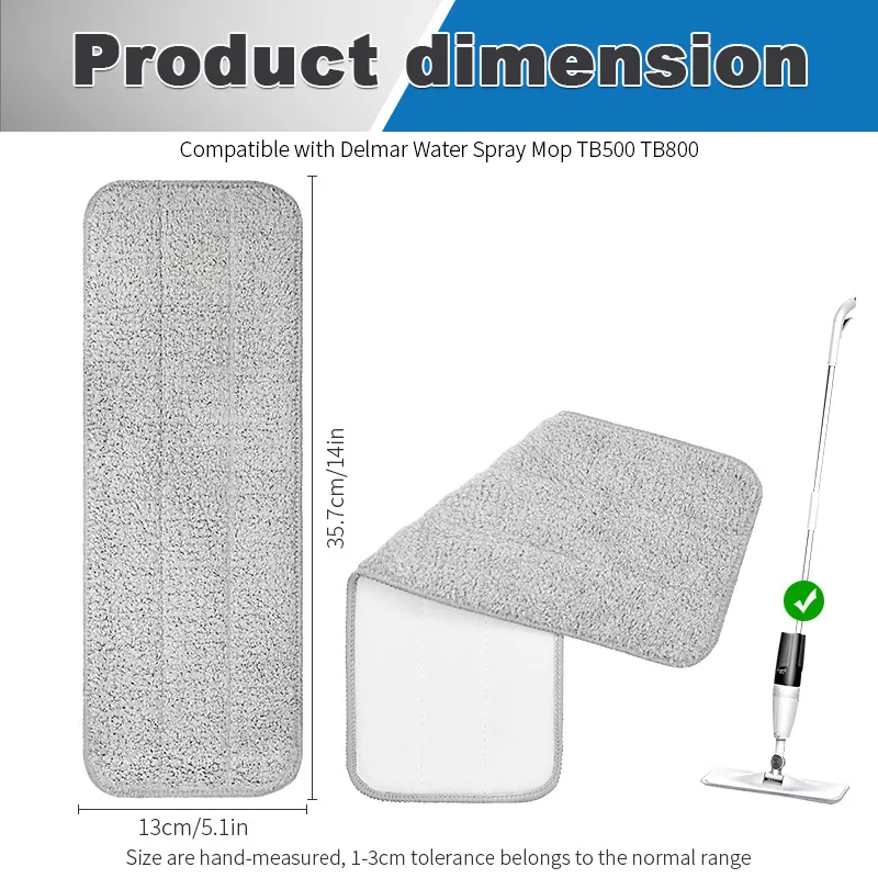 2 قطعة استبدال ممسحة القماش الخرق ل Xiaomi Deerma TB500 TB800 ممسحة رش المياه 360 الدورية تنظيف الملابس رئيس