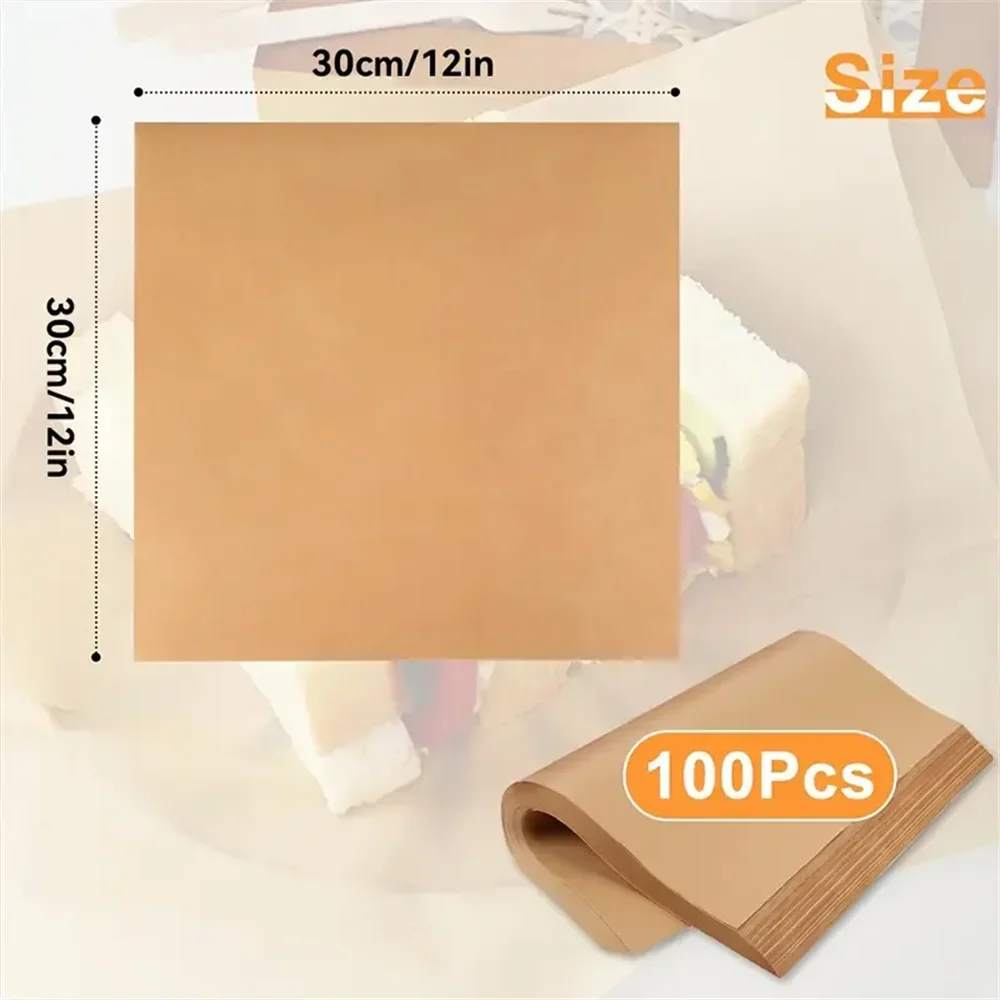 100 Count Pre-Cut Deli Wax Paper Sheets 12x12