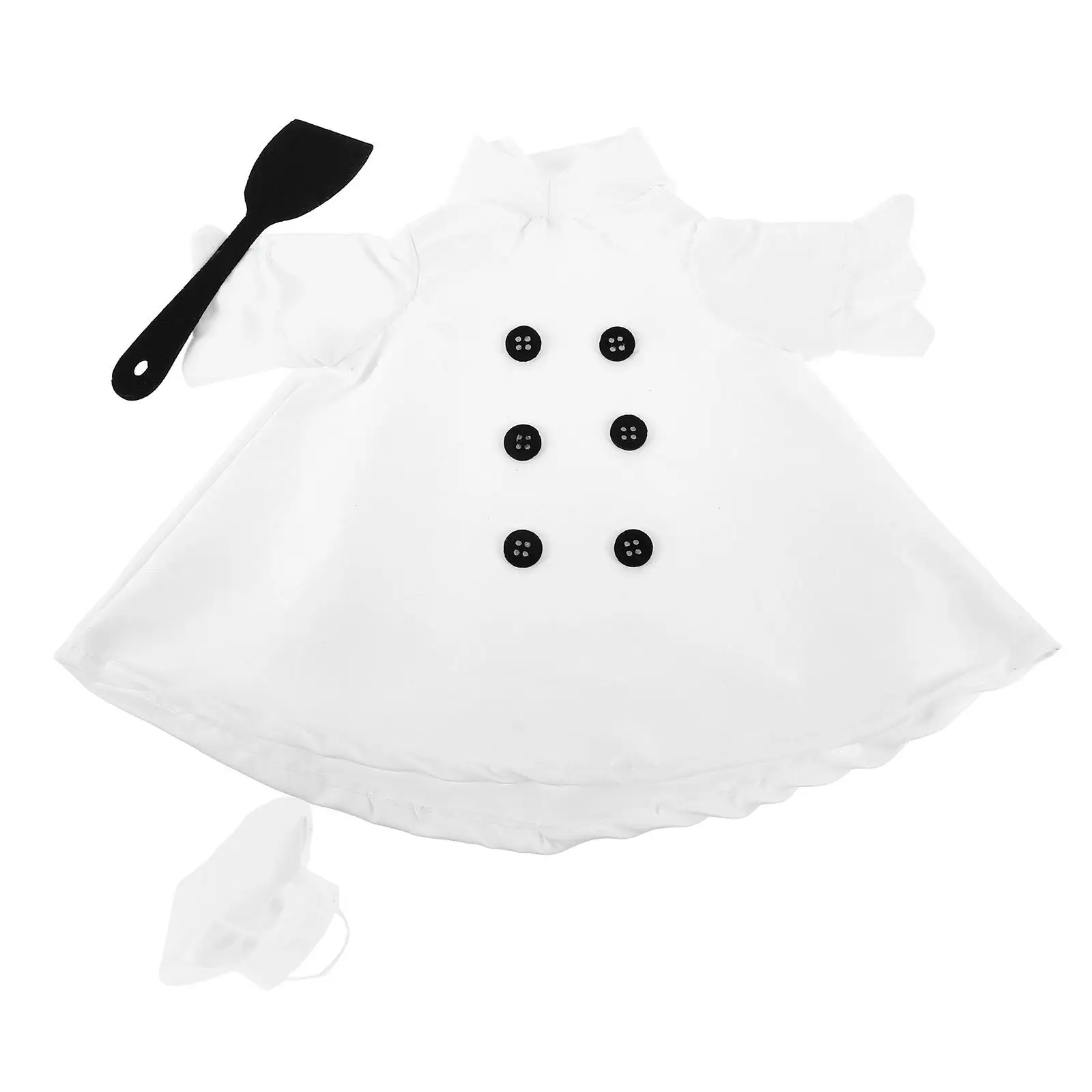 

Easter Goose Clothes Chef Costume White Holiday Outfits Decorative Fun Festive Garden Goose Wear Porch Decorations Washable