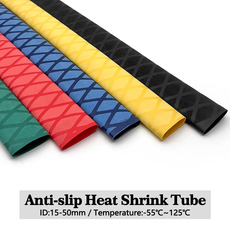 6 Colors Non-slip Heat Shrink Wrap Tubing Fishing Rod DIY Handle Insulation Badminton Grips Waterproof Case 15 18 20 22 25-50mm