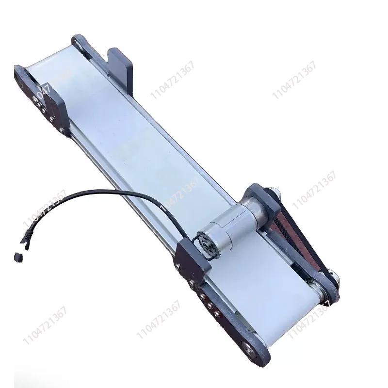Suitable for   10 * 50 White Belt Conveyor Belt for PVC Assembly Line One-way Speed Regulation Electric Technology Production