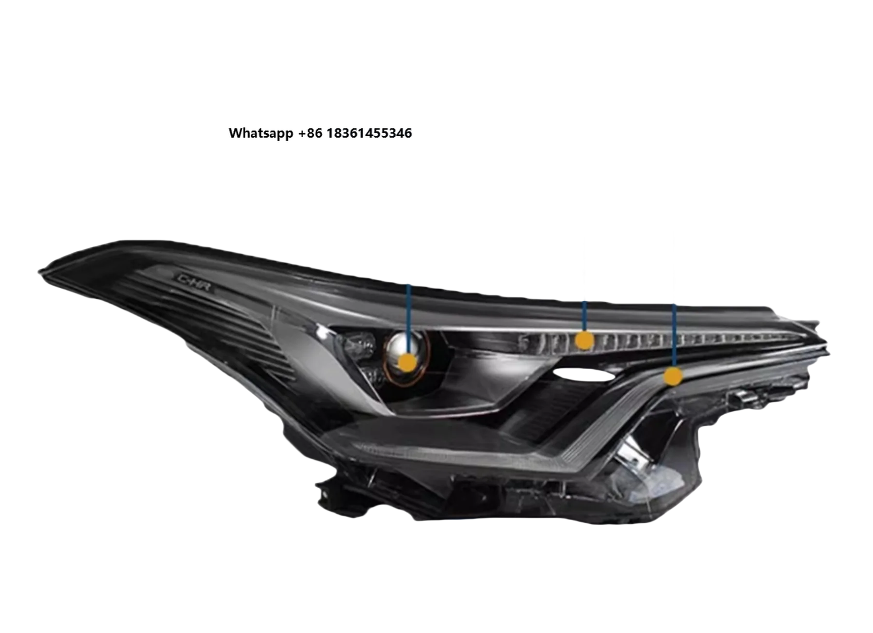 

Front Headlight Headlamp for CHR IZOA 18-20 Daytime Running Light Turn signal