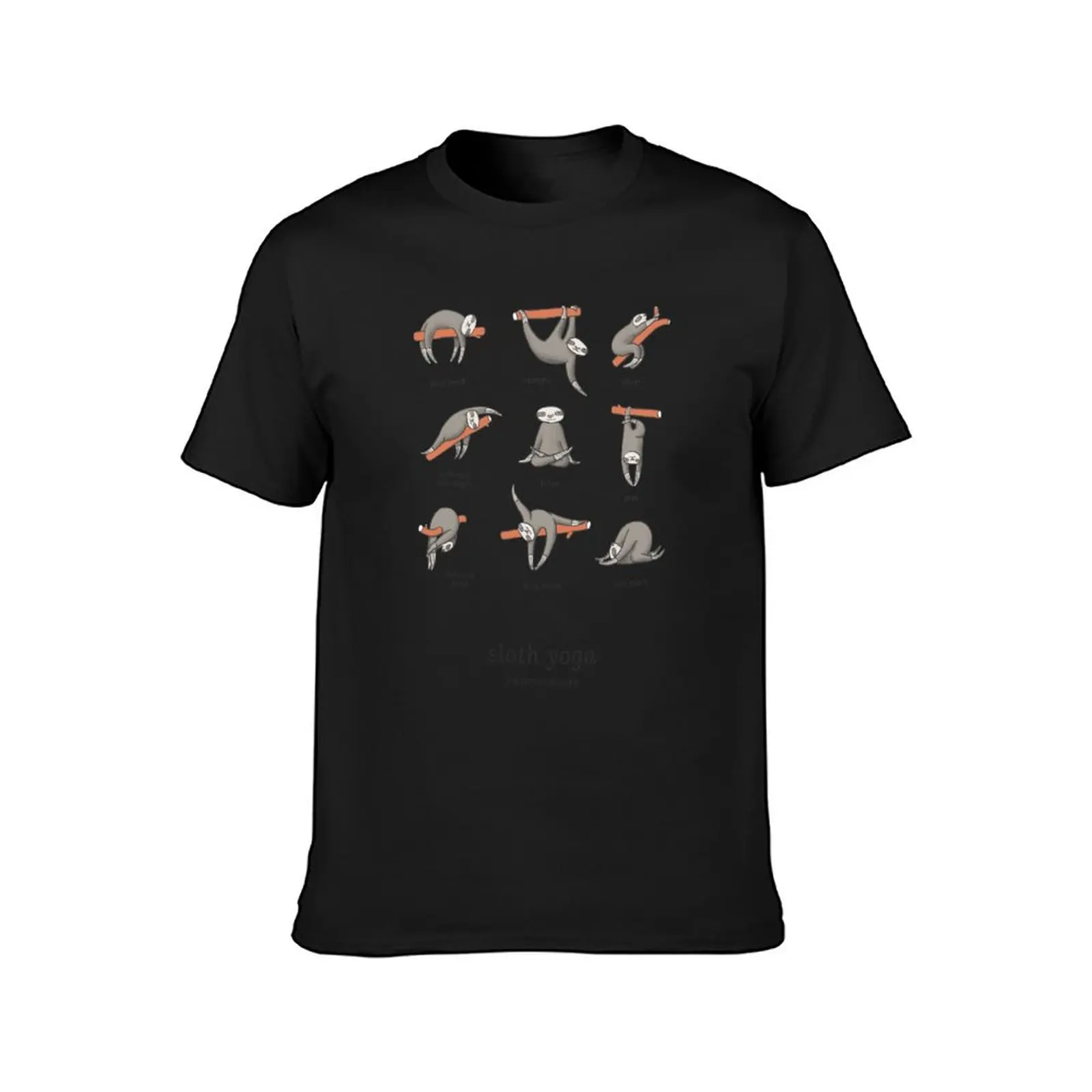 Sloth Yoga - The Definitive Guide T-Shirt graphics Blouse vintage customs t shirts for men