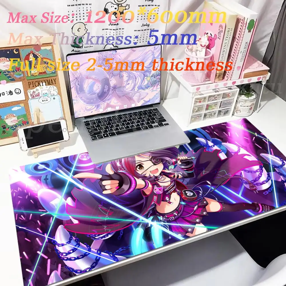 Mouse Pad Cute Stuff games computer Non-Slip The_IdolmasterS Gamer keyboard Floor mats Rubber PC gamers Edge locking Mousemat