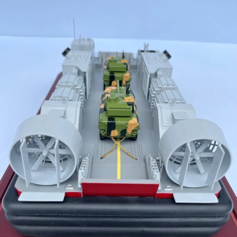 41 سنتيمتر وسادة هوائية الهبوط الحرفية نموذج سبيكة الانتهاء من نموذج باخرة جمع قارب هدية ديكور المنزل مع غطاء غبار