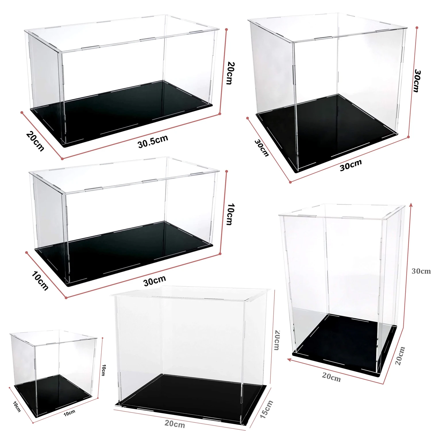 Acheter Boîte de rangement transparente pour figurines de jouets, boîte de rangement en acrylique Transparent pour modèle moulé sous pression 1/18, boîte de rangement anti-poussière à base noire Acheter Boîte de rangement transparente pour figurines de jouets, boîte de rangement en acrylique Transparent pour modèle moulé sous pression 1/18, boîte de rangement anti-poussière à base noire