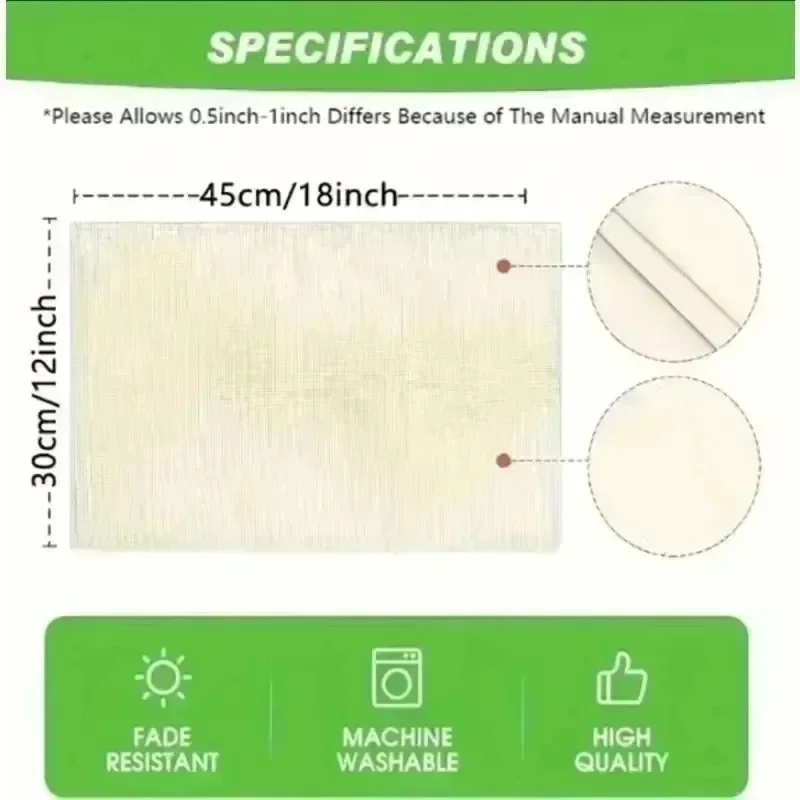 نجم البحر طباعة الكتان المفارش الحد الأدنى ديكور المنزل تحديد الموقع للمطبخ بار الجداول المضادة للانزلاق العازلة سطح المكتب واقية حصيرة