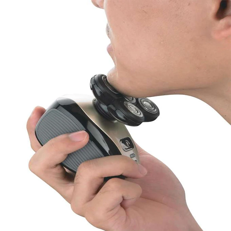 Portable Waterproof Razor 5 in 1 Rotary Razor Beard Clipper Hair Trimmer For Men's Beard Facial Shaving Razor