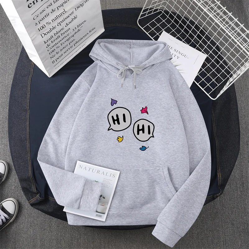 Spring/Summer Women's Aesthetic Clothing Men's Sportswear Pattern Hoodie Harajuku Sudadera