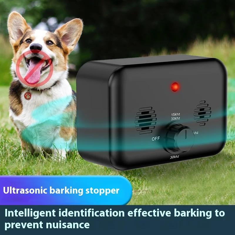 Anti Barking Device Ultrasonic Dog Bark Stopper Rechargeable Ip68 Waterproof Pet Repeller Indoor Outdoor Dog Training Device