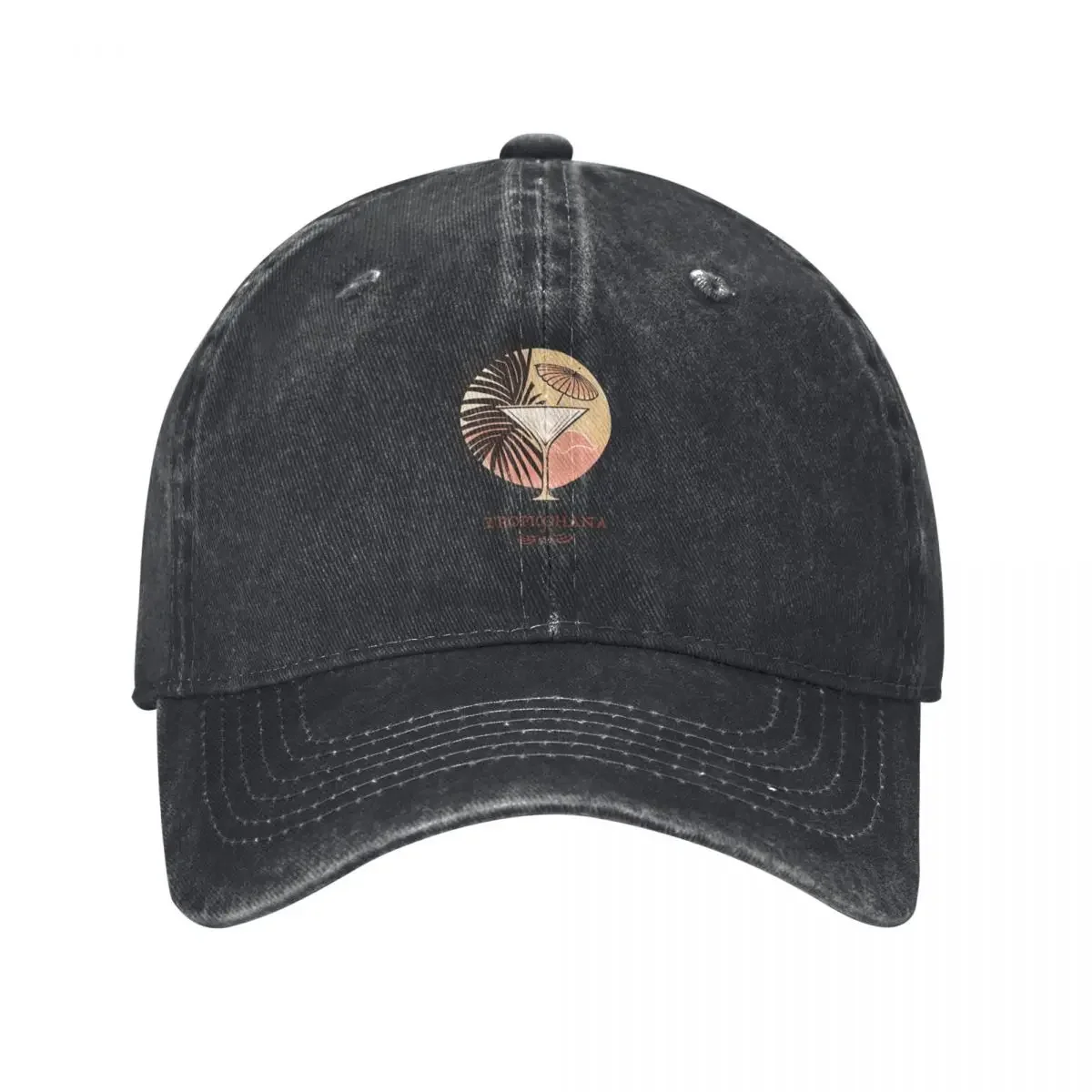 

Iconic Palm Cocktail Logo Baseball Cap sun hat Luxury Cap Boy Women's