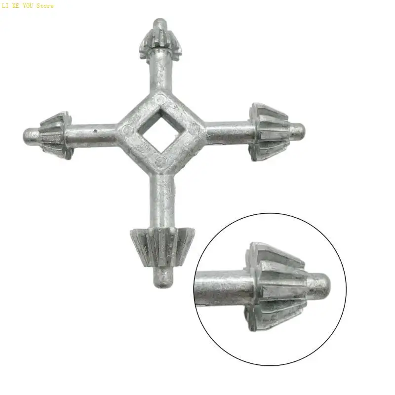W3JE Functional Four Headed Tool Portable 4 in 1 Wrench Tool With Zinc Alloy Heads For Everyday Use