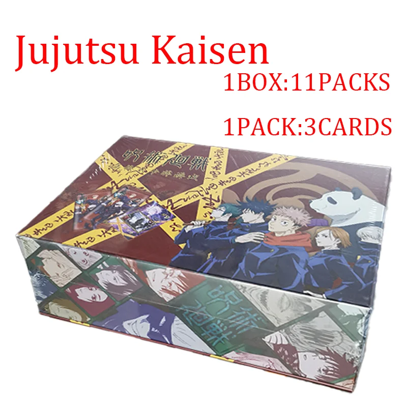 New Jujutsu Kaisen Collection Cards Anime Satoru Gojo Character Skill Folding Film Game Card Child Kids Toys And Hobbies Gifts