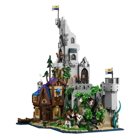 Hot Toys 21348 Dungeon Red Dragon Story Castle Byggkloss Tegelhus Modell Monteringsleksak Barnens Julklapp 10 best sales bröllopsgodisar - №1