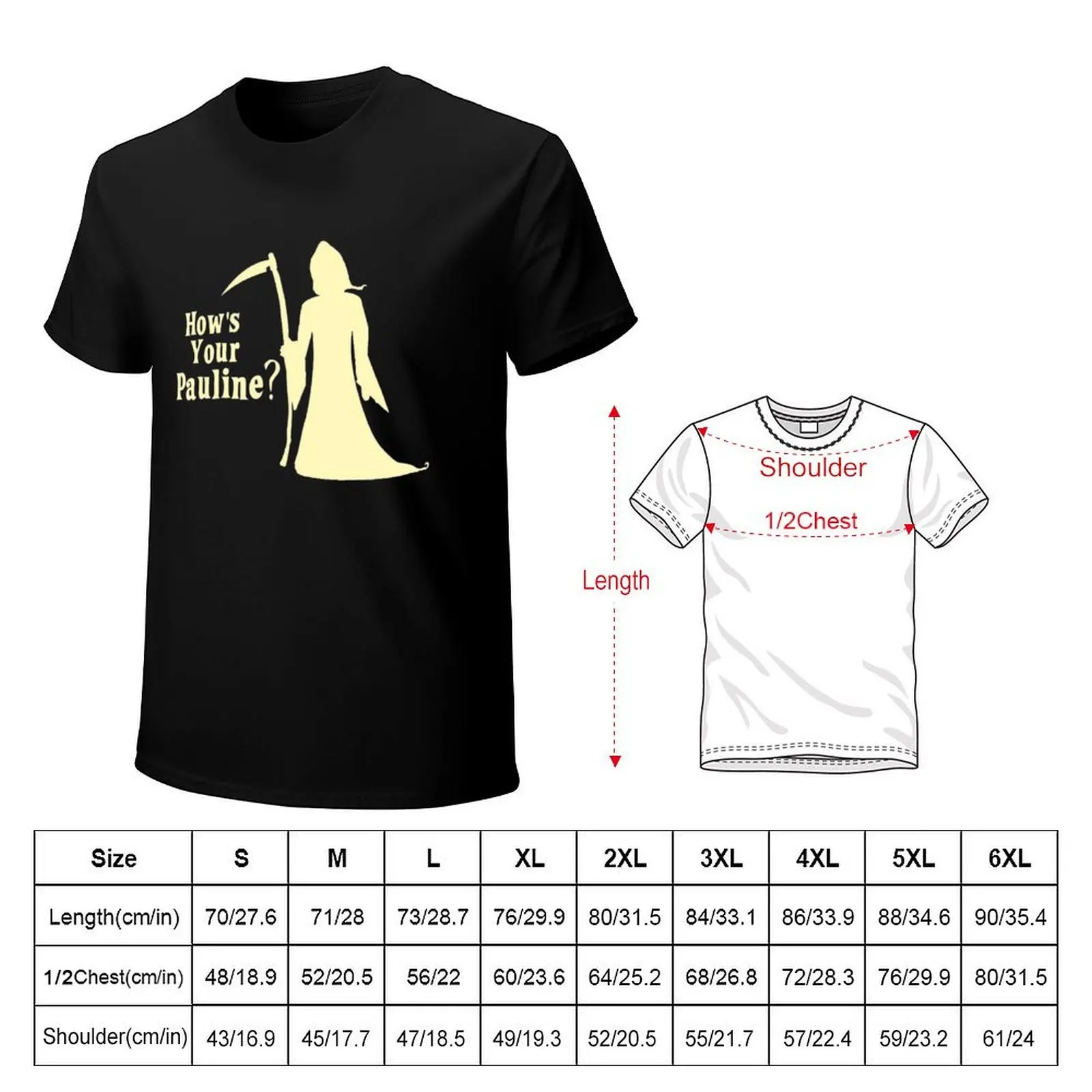 The Mighty Boosh - Death T-Shirt Plus Size Non-Shrink T-Shirt