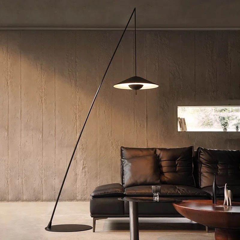Floor-to-ceiling living room next to sofa bedroom high-end atmosphere art ornament designer reading lamp