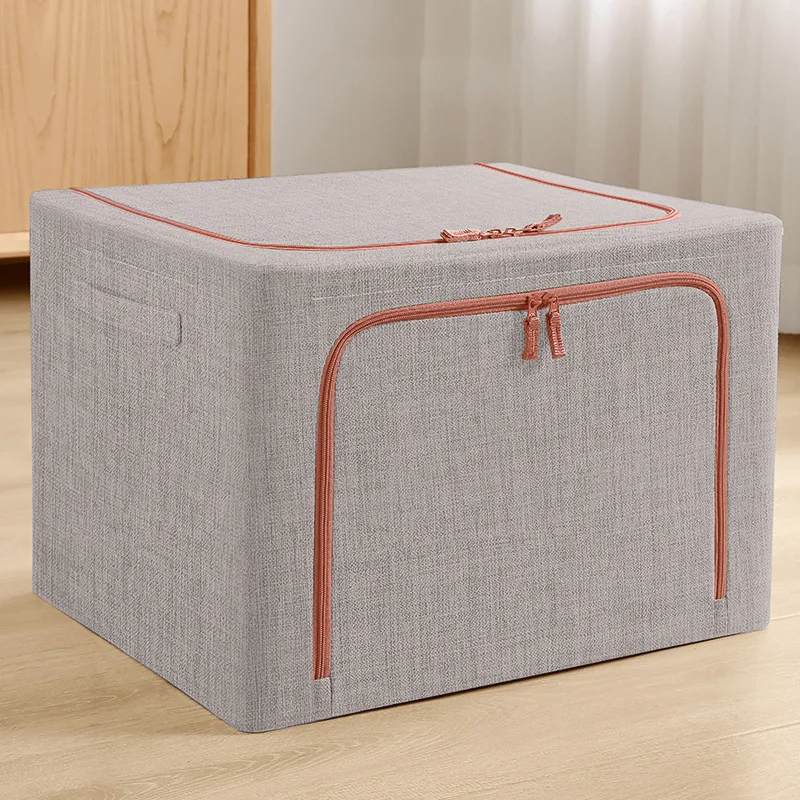 Fabric Storage Box Organizer Foldable Bag Laundry Blanket Pillow Toy Storage Cabinet  Pet House Car Trunk Clothes Storage