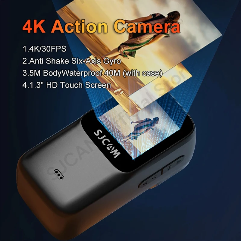 

SJCAM C200 Pro 4K Action Camera with Portable Body 5M Waterproof FHD 6-Axis GYRO Video Body 5G WiFi Night Vision Sports DV