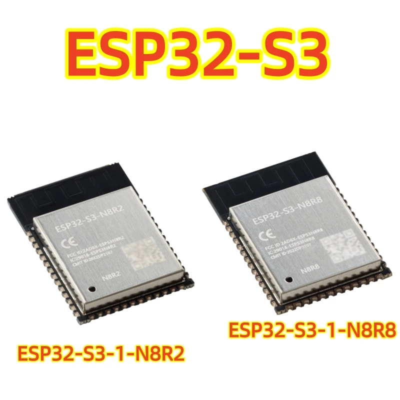 Original genuine ESP32-S3-1-N8R2/N8R8 module wireless Wi-Fi Bluetooth 5.0 dual-core 32-bit MCU module, 100% brand new module.