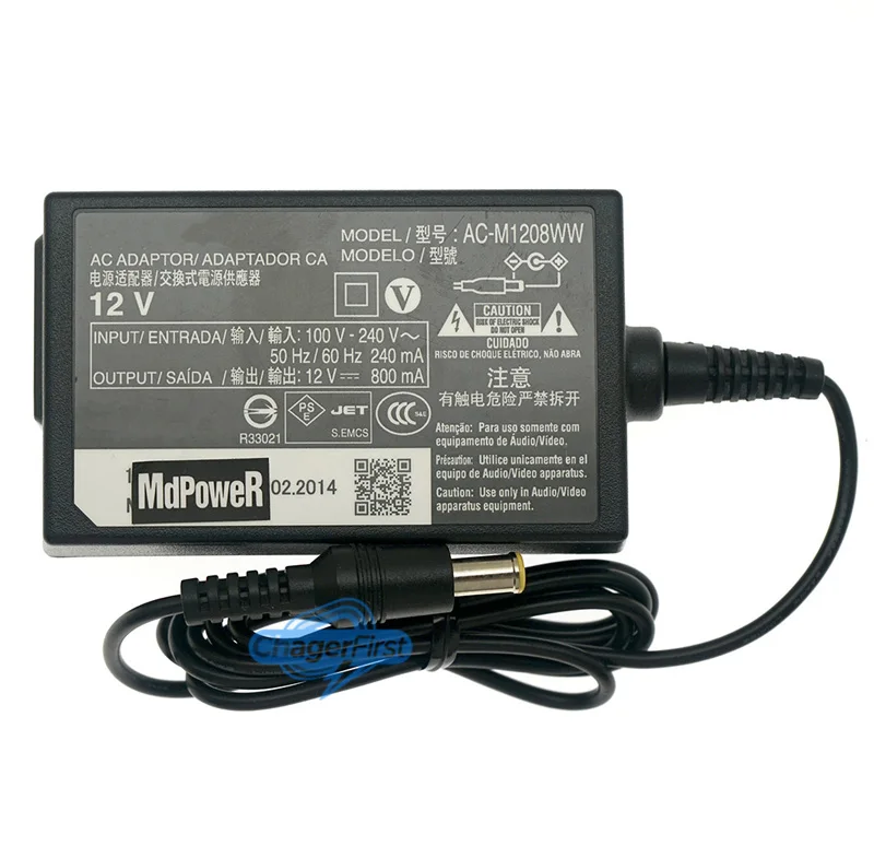 AC-M1208WW 12V 800mA AC Adapter Charger Adaptor For SONY BDP-S1200 BDP-S3200 BDP-S5200 BDP-S3500 BDP-S6700