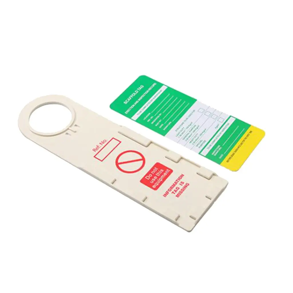 Scaffold Security Accident Prevention Tags & Holder Safety Inspection Card