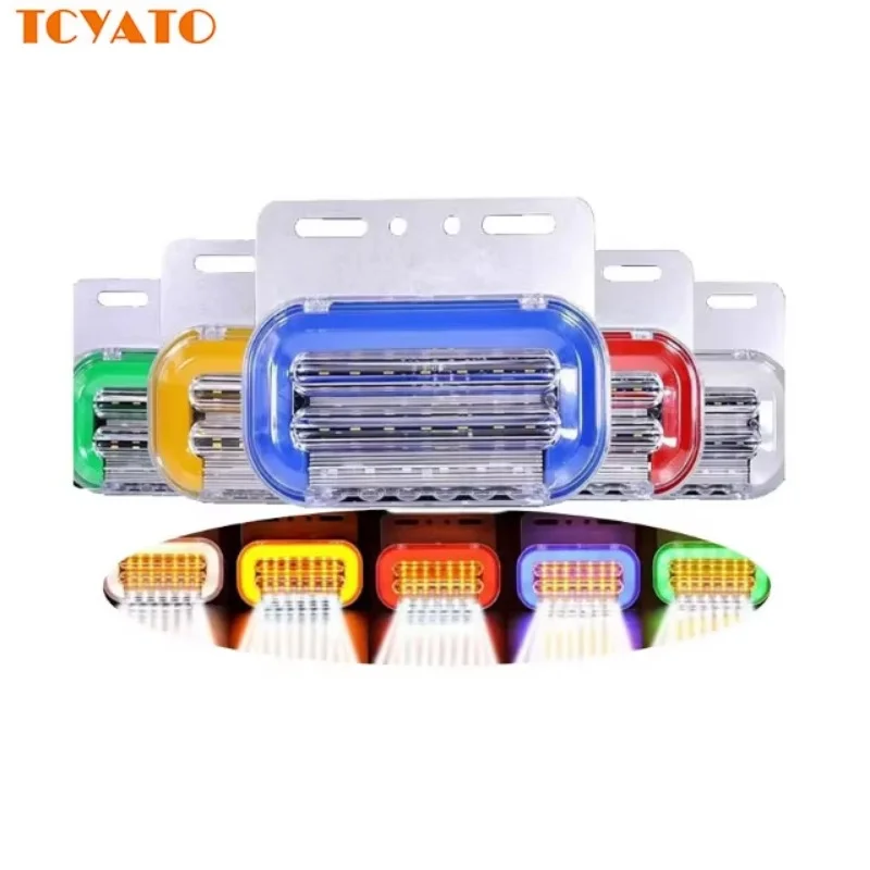 

TYCYATO Large truck side lights 24V and 12V ultra-bright waterproof led width indication tire strong light side lights