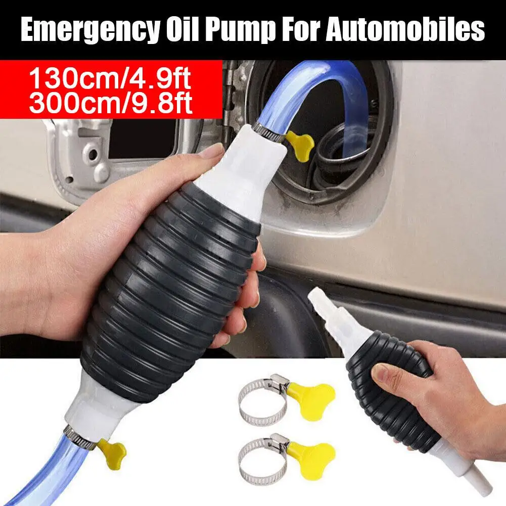 Hand Fuel Pump Car Fuel Tank Sucker Car Suction Cup Transfer Gas Fuel Fuel Gasoline Siphon Oil Gasoline Pump Diesel Saver M1O8