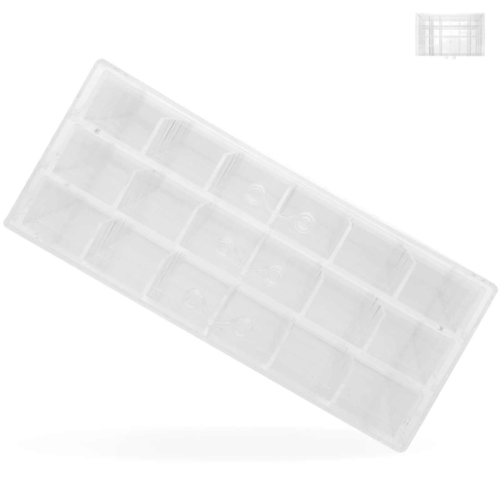 Multi-Layer Storage Box Clear Nail Charm Holder Jewelry Organizer Drawer Style for Earrings Beads Accessories Storage Desktop