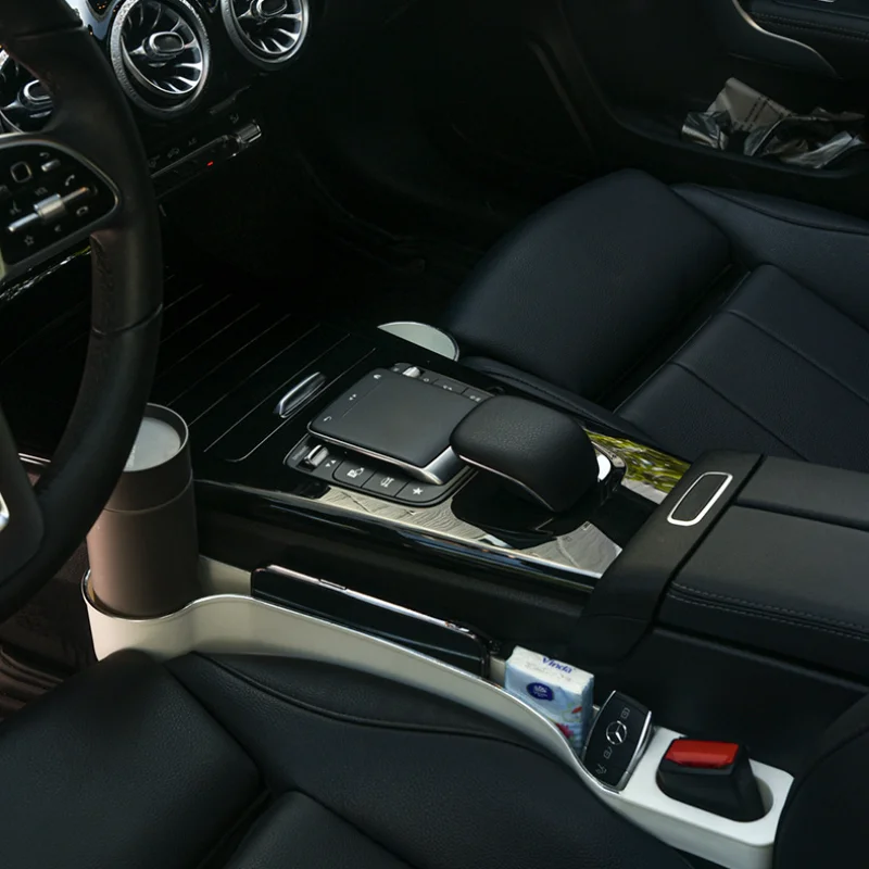 1 زوج مقعد السيارة الفجوة التوصيل قطاع الجانب التماس مقعد السيارة الفجوة حشو المنظم صندوق تخزين لتنظيم تخزين الملحقات الداخلية