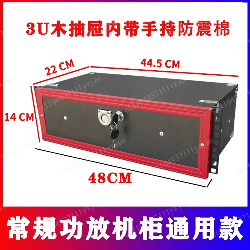 Wooden Cabinet Drawer with Lock Microphone Protection Cotton Wireless Microphone Standard Air Case Accessories