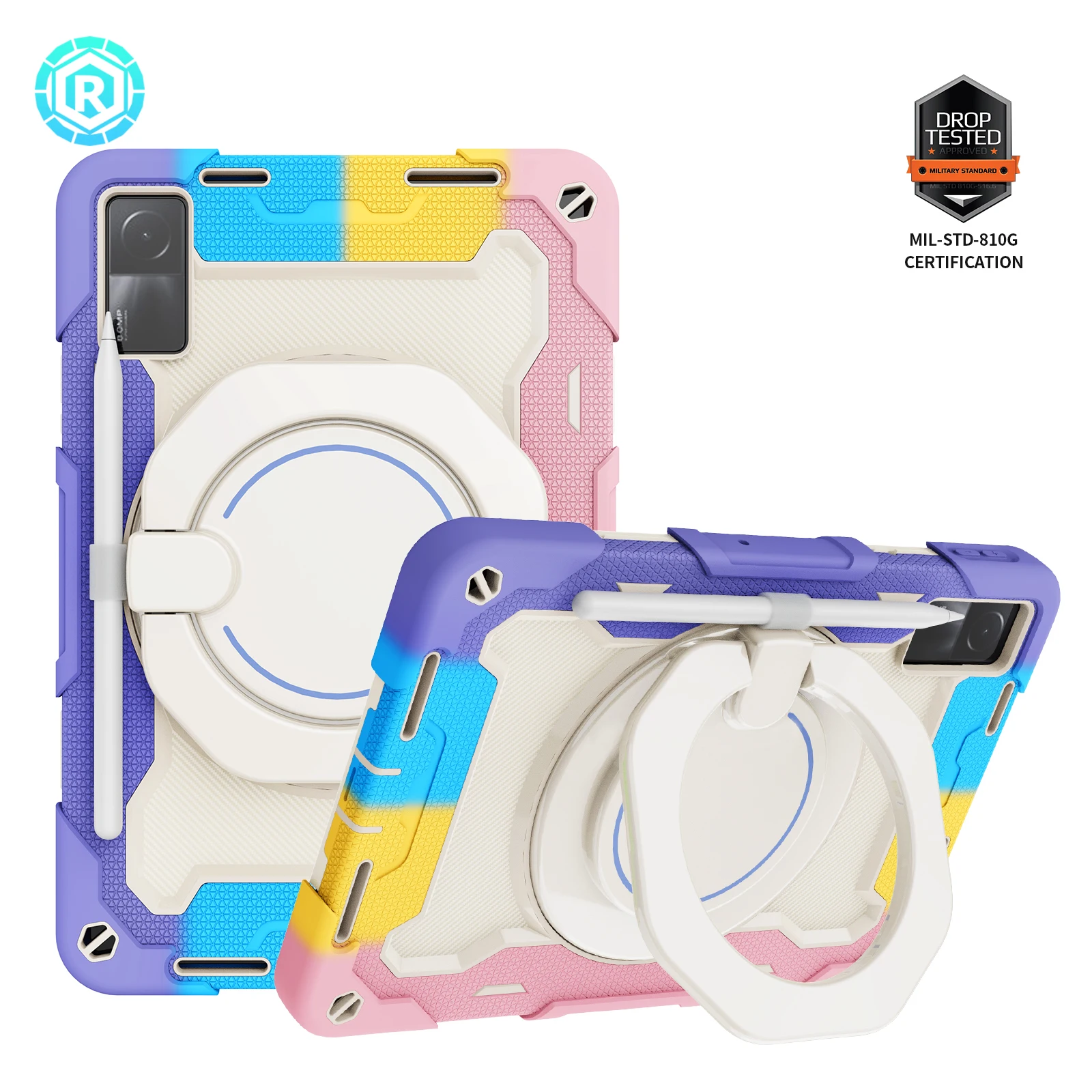 

Case For Xiaomi Redmi Pad 2022 Hand Ring Stand Kids Shockproof Cover for Redmi Pad 10.61inch With Holder