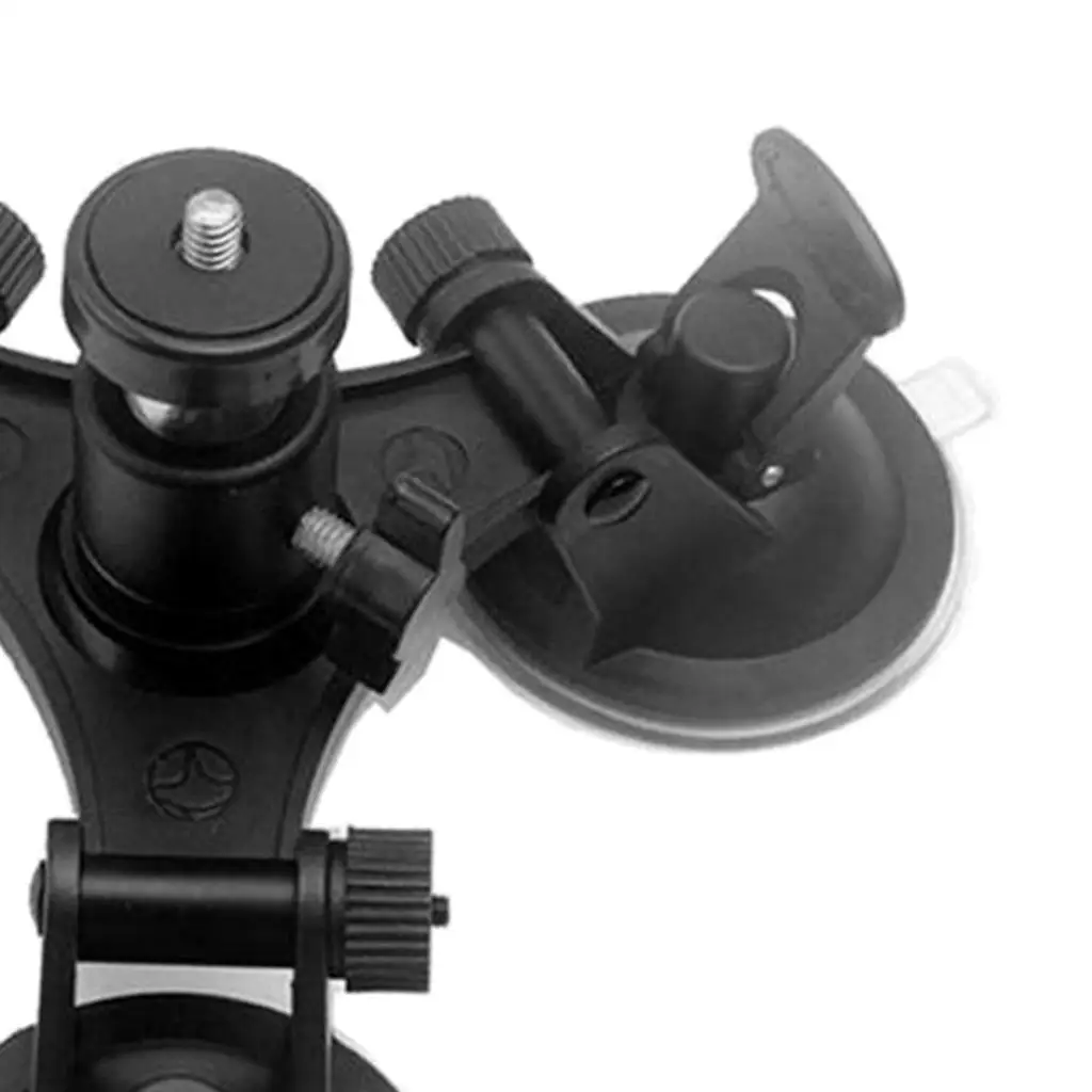 Car Vehicle Triple Suction Cup Mount Base Holder Stand Fits for Camera