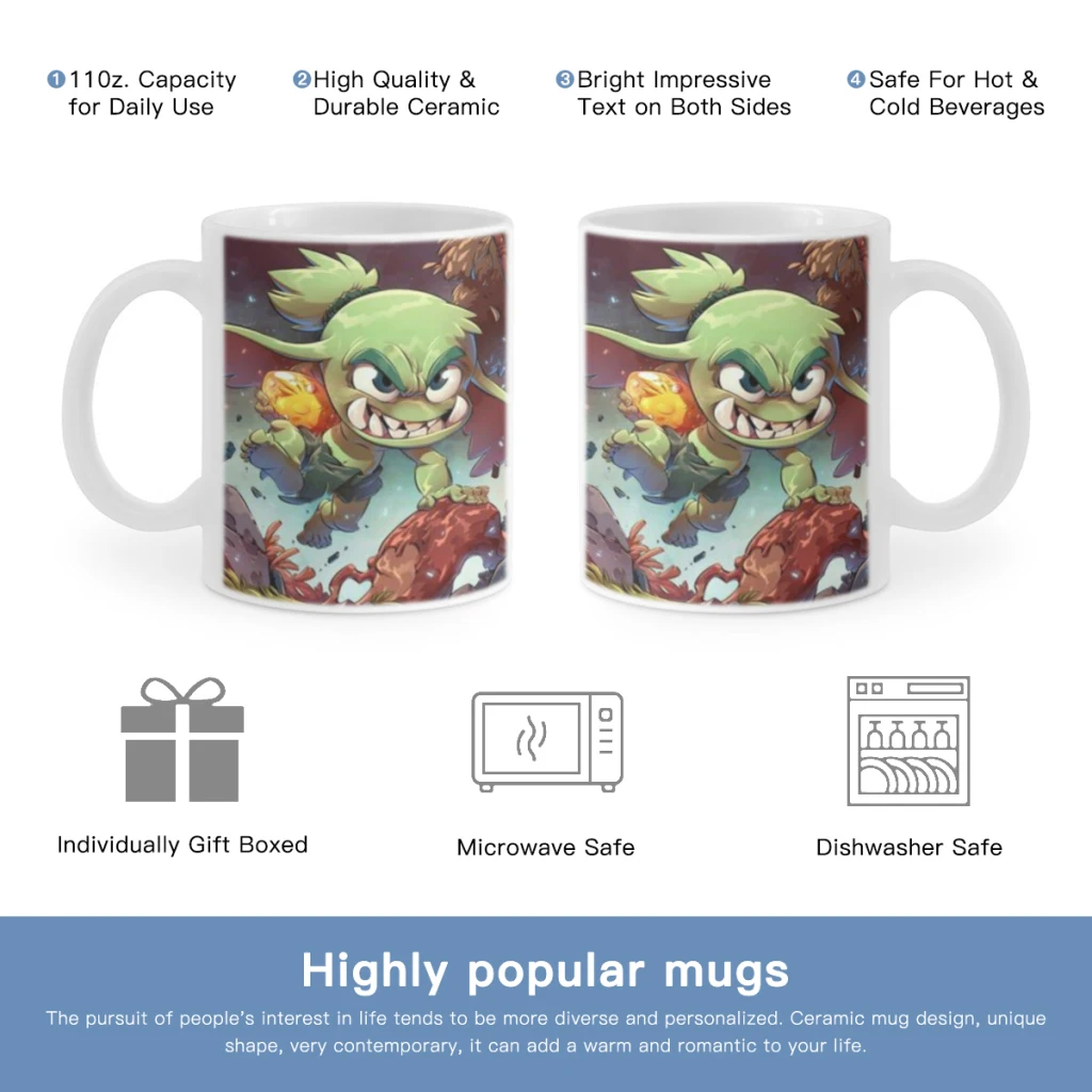 Game W-Wakfu Anime Free shipping Coffee Cups Ceramic cups creative cups and cute mugs Personalized Gift Cup For Tea