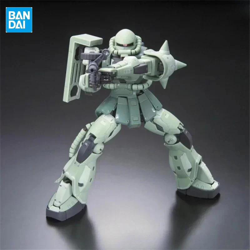 

In Stock Genuine Bandai Gundam RG 1/144 MS-06F ZAKU II Assembly Anime Action Figure Model Toys Collection Ornaments Kids Gifts